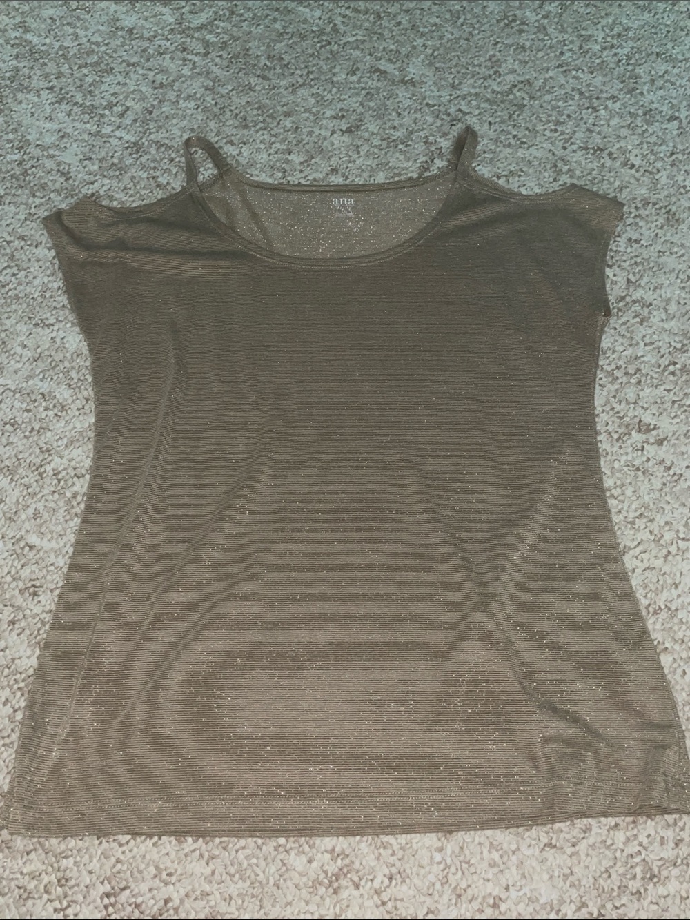 Metallic Olive Green Womens Shimmer Slip Camisole